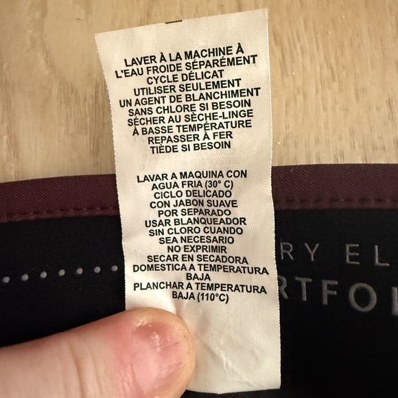 Perry Ellis Portfolio Very Slim Burgundy 36x32 - Picture 11 of 12